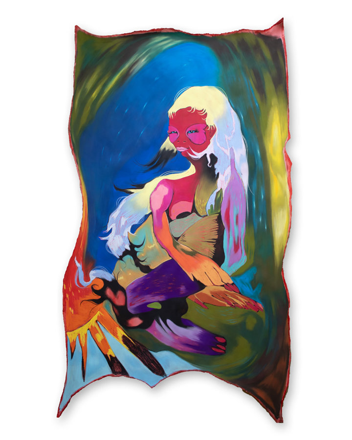 Derriann Pharr My Bliss!, 2024, salvadore dali aesthetic, colorful surreal human form