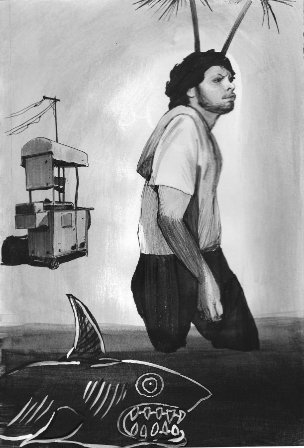 Hugo Crosthwaite Carpas Study, #22, 2013