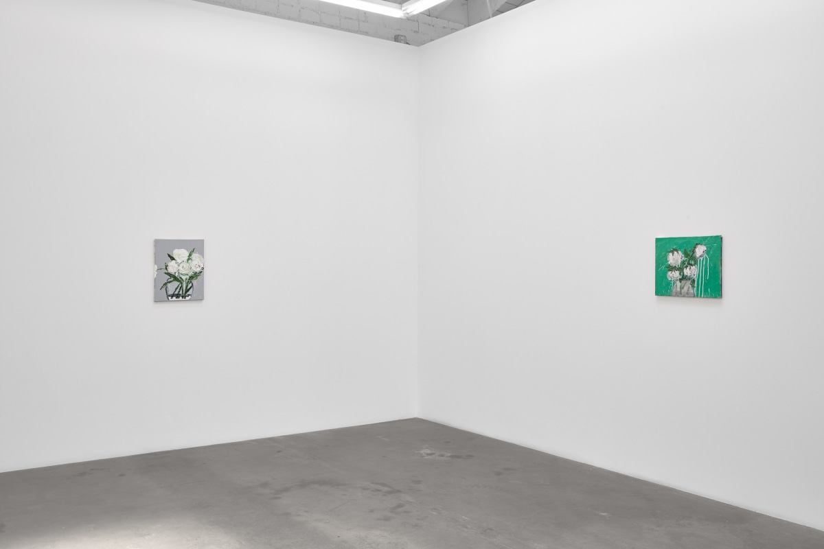 Installation view of&nbsp;Aaron Maier-Carretero:&nbsp;a hundred peonies, on view September 2 - October 28, 2023