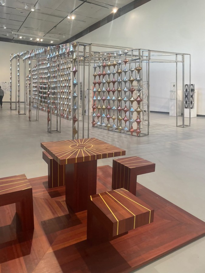 Installation view of&nbsp;Destination/El Destino: a decade of GRAFT,&nbsp;Hyde Park Art Center,&nbsp;April 22 &ndash; August 6, 2023