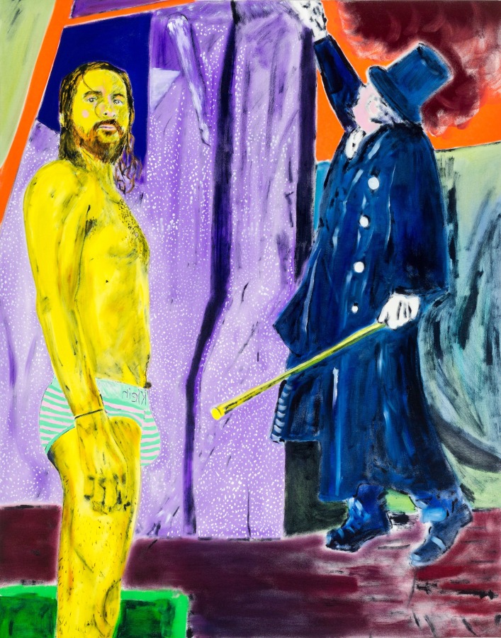 John Brooks, You Can't Shake It or Break It With Your Motown, 2022, Oil on canvas, 58 x 46 in.