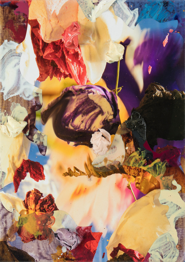 Andr&eacute; Hemer, Phenomena (Sicily, April 17, 19:18 CEST), 2022, Acrylic and pigment on canvas, 15 x 11 in.