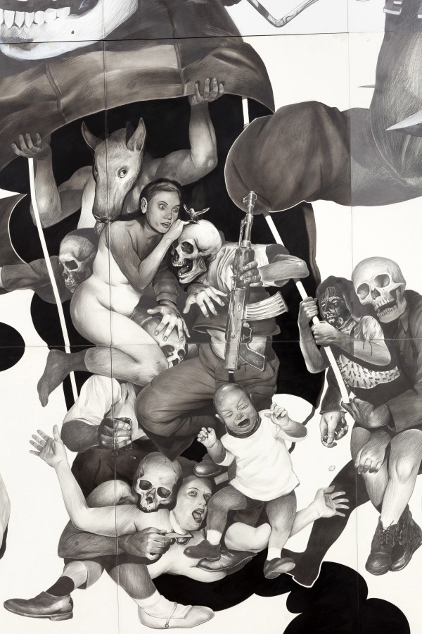 Detail of Hugo Crosthwaite&#039;s&nbsp;Death March, 2010-2011