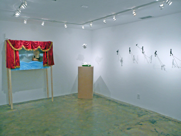 Installation View of Joe Dark Shadow Theater