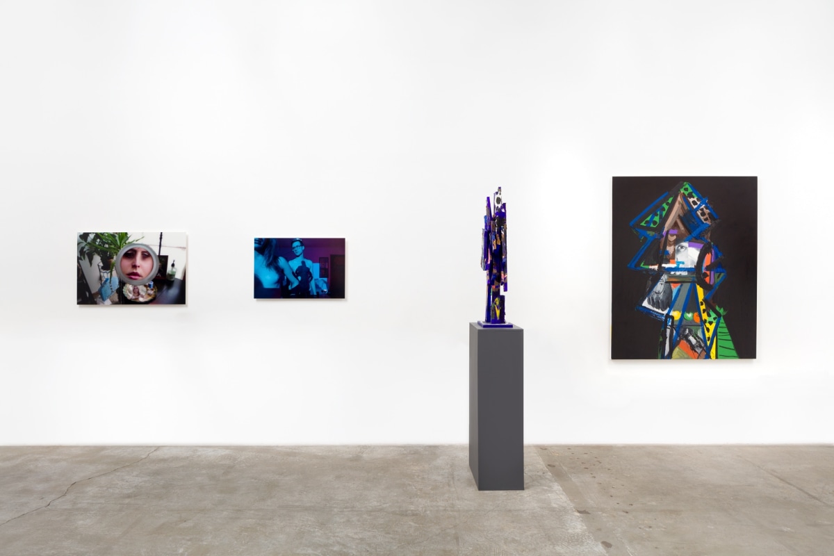 Installation view:&nbsp;&nbsp;Zackary Druckr and Rhys Ernst (L), Erik Olson (R)