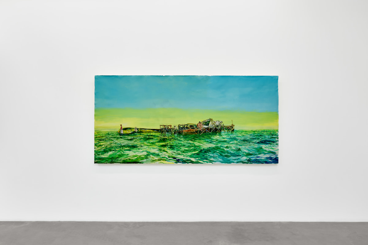 Installation view of JOHN M. VALADEZ: Chaos Anime, on view February April 27 - June 8, 2024