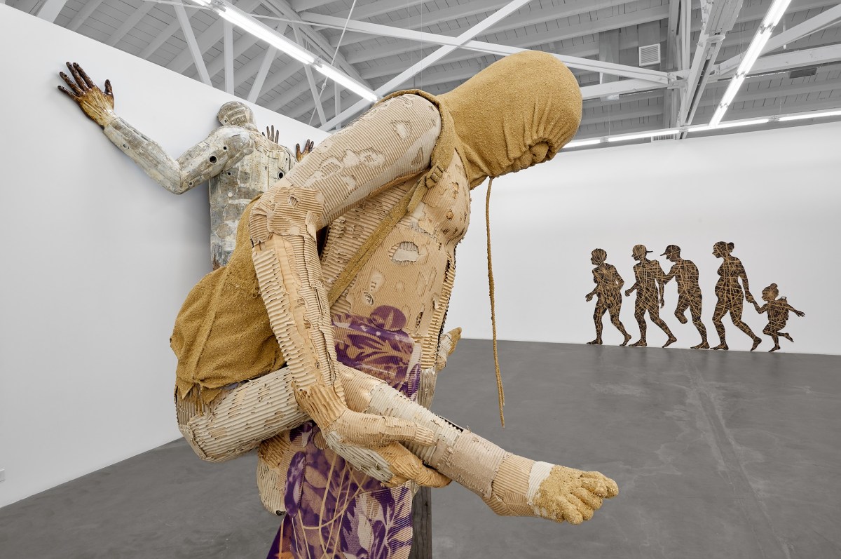 Installation view of&nbsp;HECTOR DIONICIO MENDOZA: Buscando Futuro / Searching for a Future, on view from January 13 to February 17, 2024