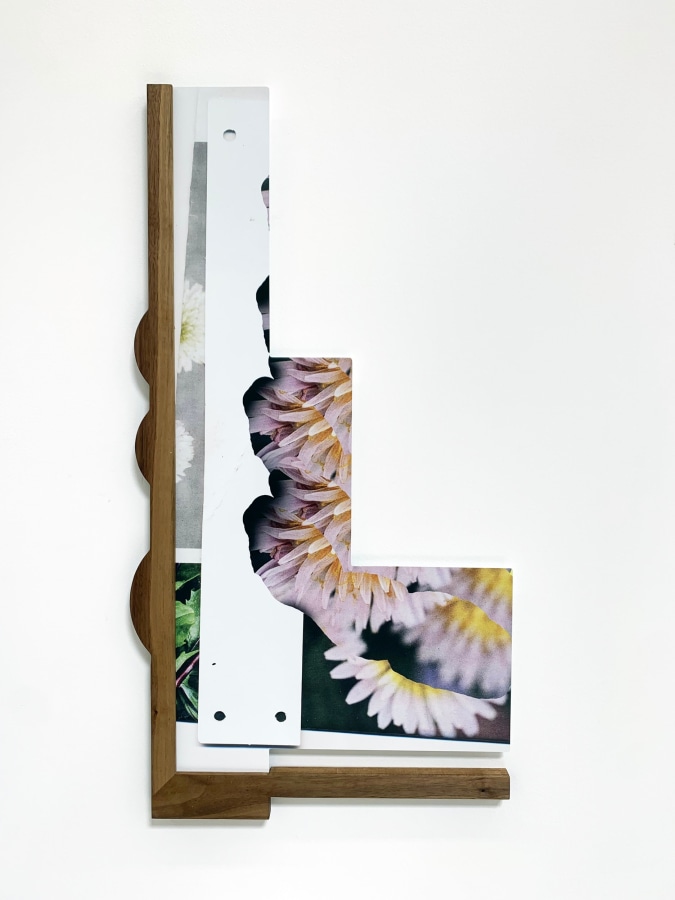 Kate Bonner, Just this side, 2022, UV ink on aluminum with frame, 30 x 15 in.