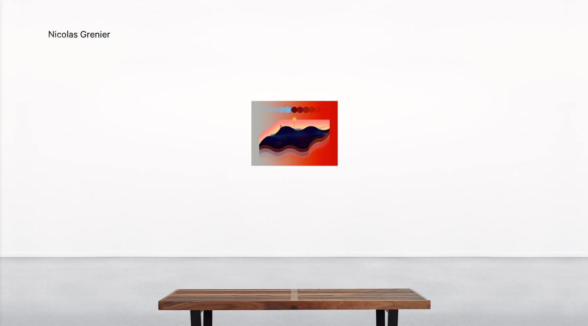 Installation view of Nicolas Grenier in Booth A8 at UNTITLED, ART Miami Beach Online Viewing Room