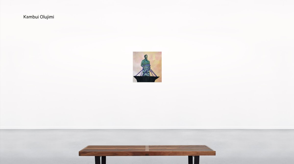 Installation view of Kambui Olujimi in Booth A8 at UNTITLED, ART Miami Beach Online Viewing Room