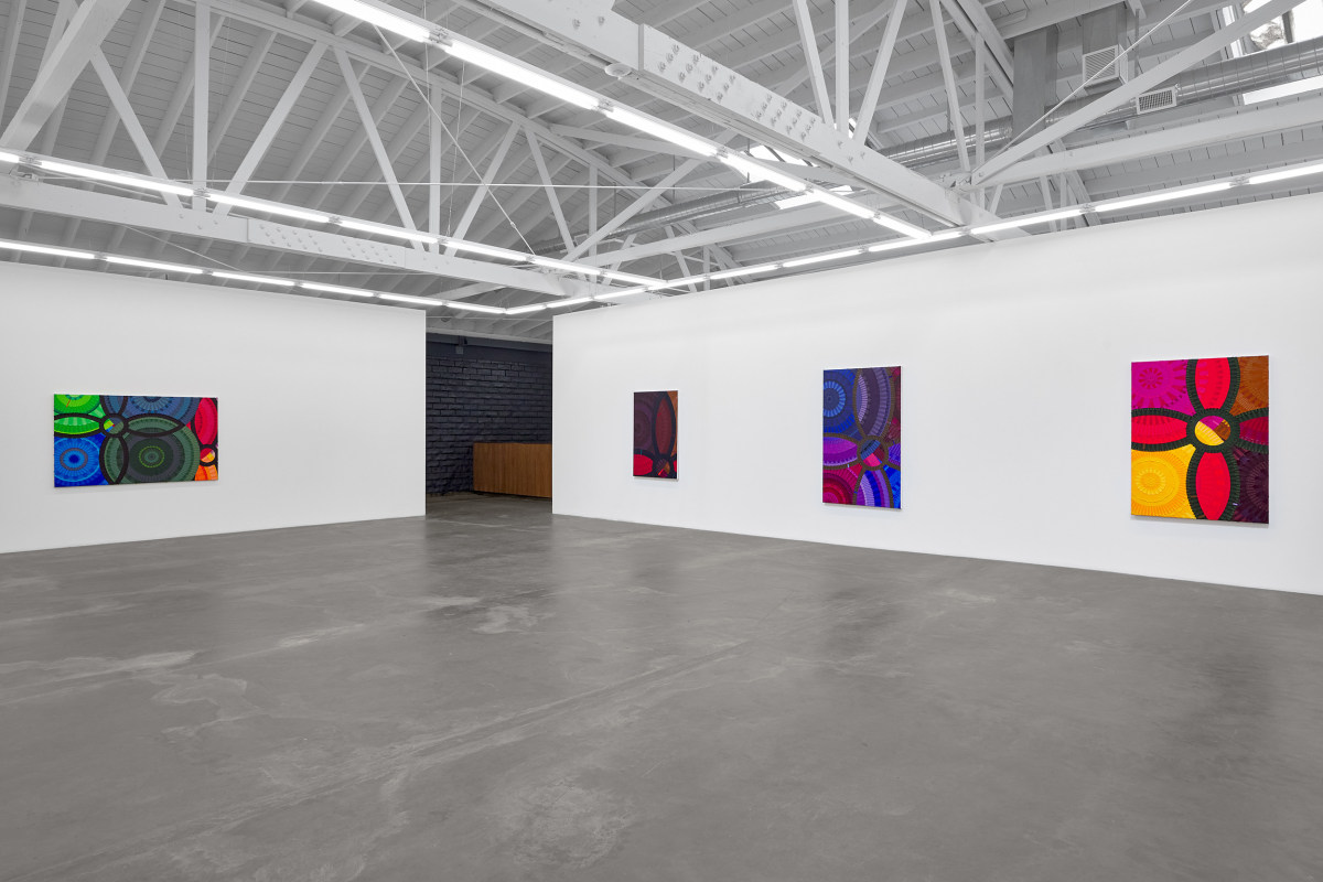 Installation view of JUNE EDMONDS: Meditations on African Resilience, on view February 24 - April 13, 2024