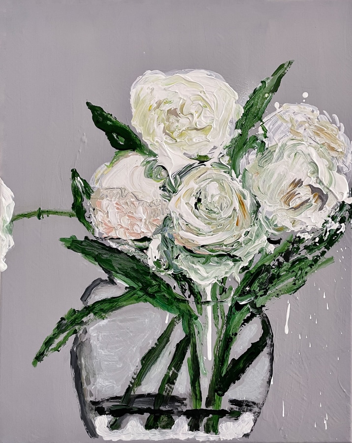 Aaron Maier-Carretero blooms on gray, 2023