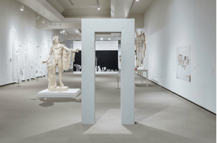 Installation view of Ken Gonzales-Day,&nbsp;The Wonder Gaze, St. James Park,&nbsp;2006&ndash;2022, vinyl wall. Photo by: Carey Shaw, courtesy of the MacKenzie Art Gallery.