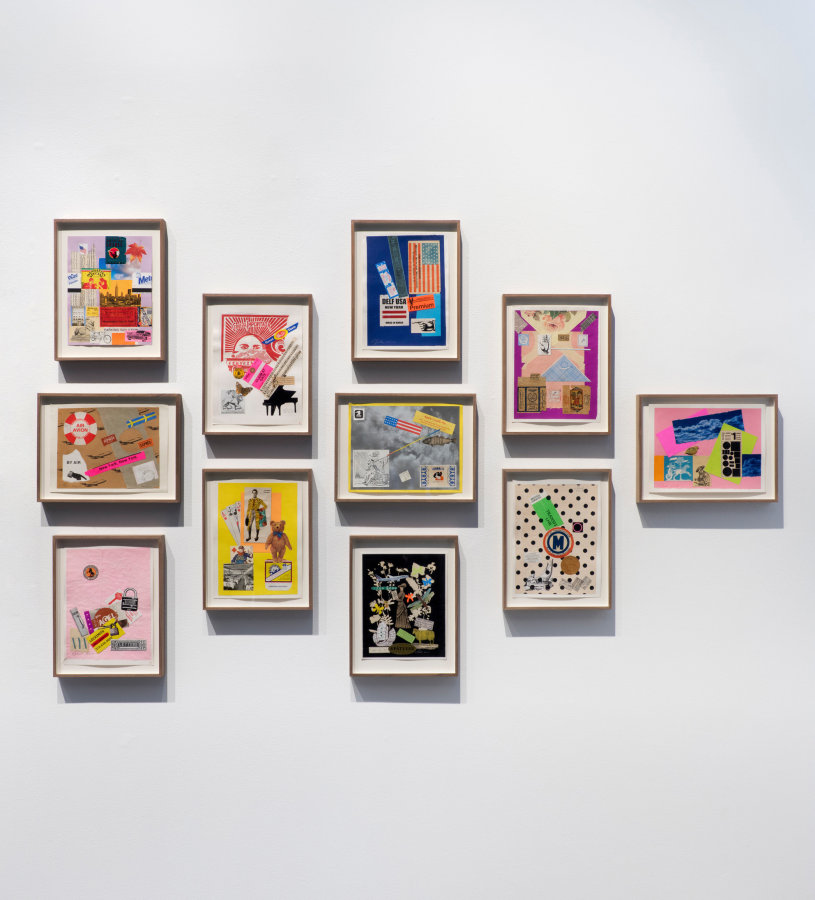 Installation view of Something Else: The Collages of Nathan Gluck