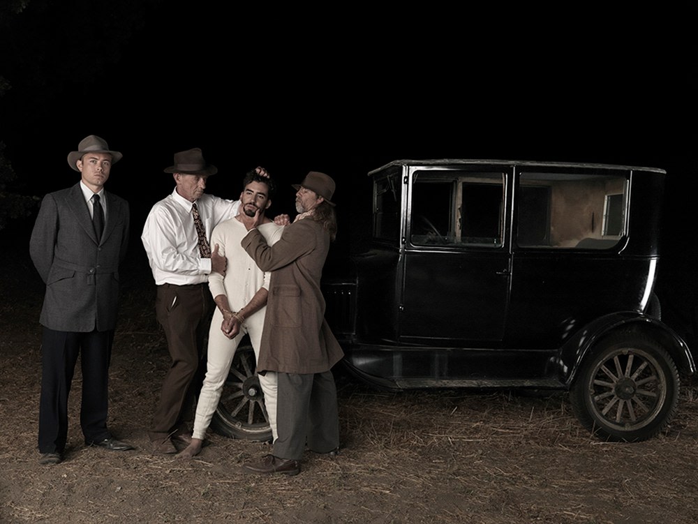 Ken Gonzales-Day Four Men with Model T, 2015 Edition of 5 / image: 36 x 48 in. / paper: 42 x 54 in. Edition of 15 / image: 12 x 16 in. / paper: 16 x 18 in.