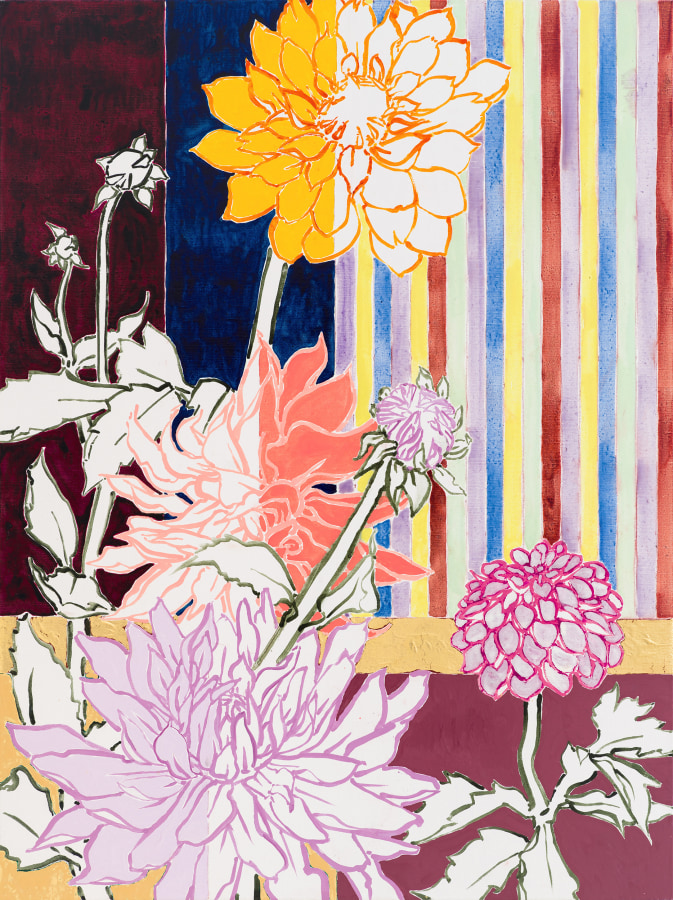 Robert Kushner Dahlia Garden - Twilight, 2024
