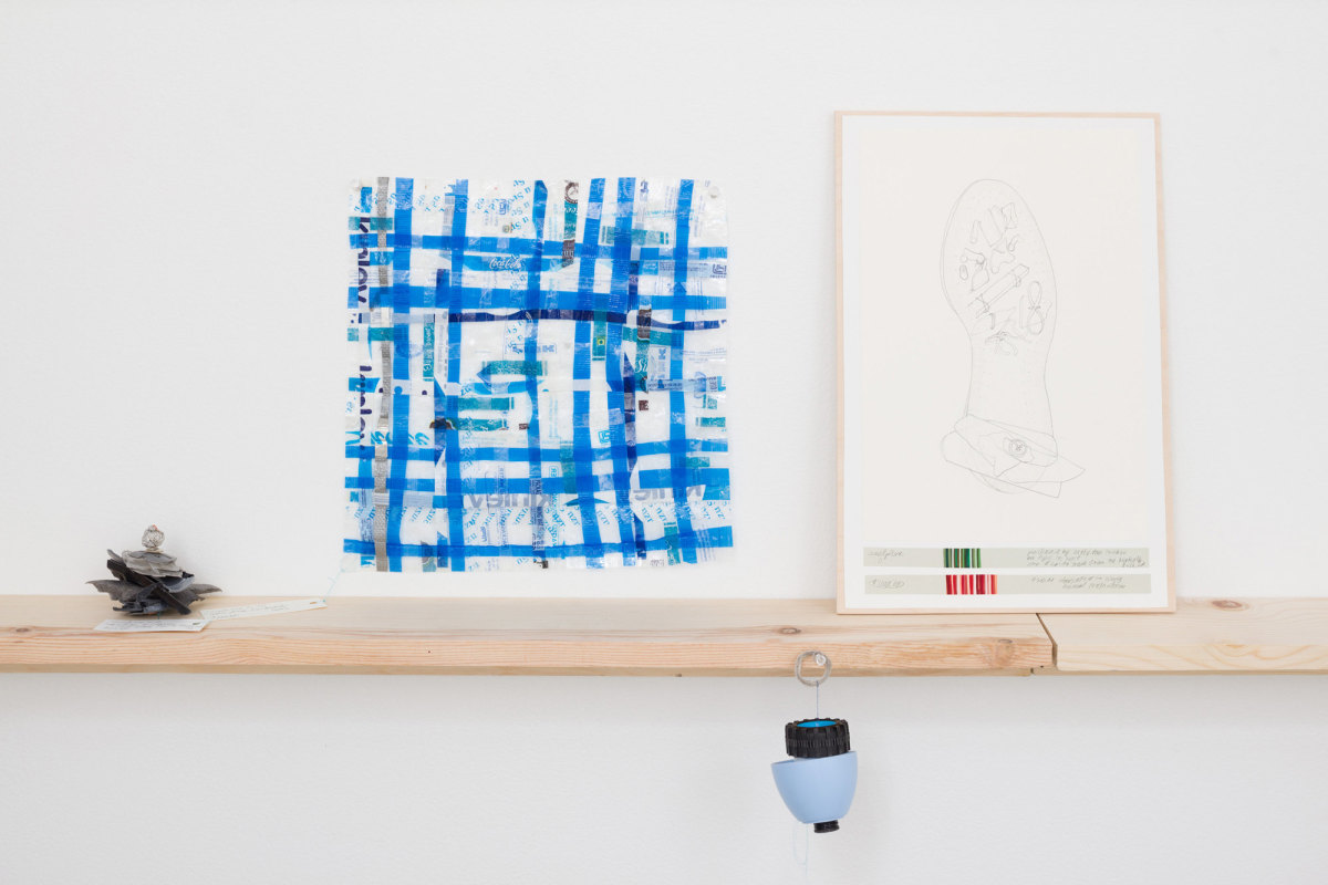 Installation view of Danica Phelps: Many Drops Fill a Bucket