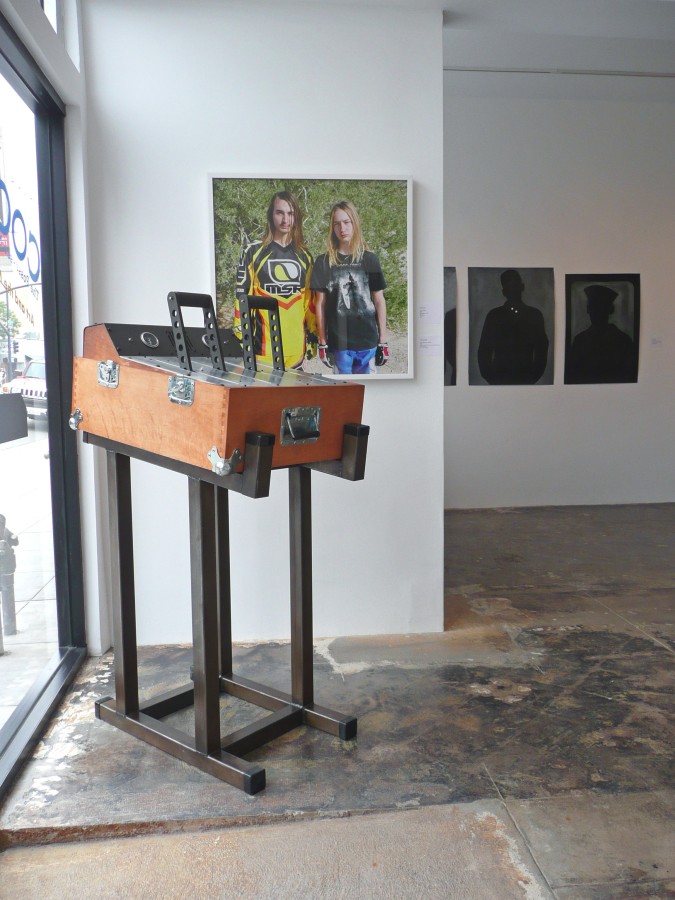 Installation View of COCKED! The Possessed Male: Object of Desire