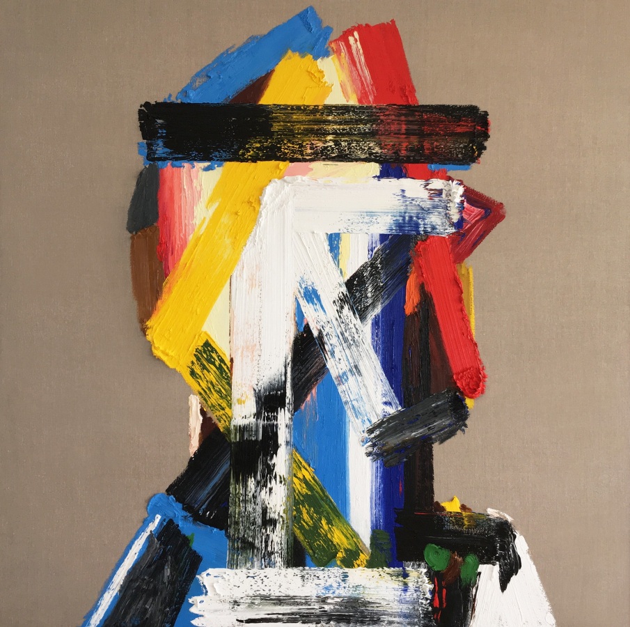 Erik Olson Self Portrait, 2017 Oil on canvas 60 x 60 in.