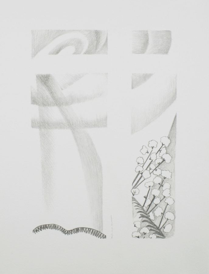 Ken Gonzales-Day, Untitled (After Prentiss Taylor, Christ in Alabama, 1932), 2021, Archival ink and pencil on Arches BFK Rives, 15 x 11 in.