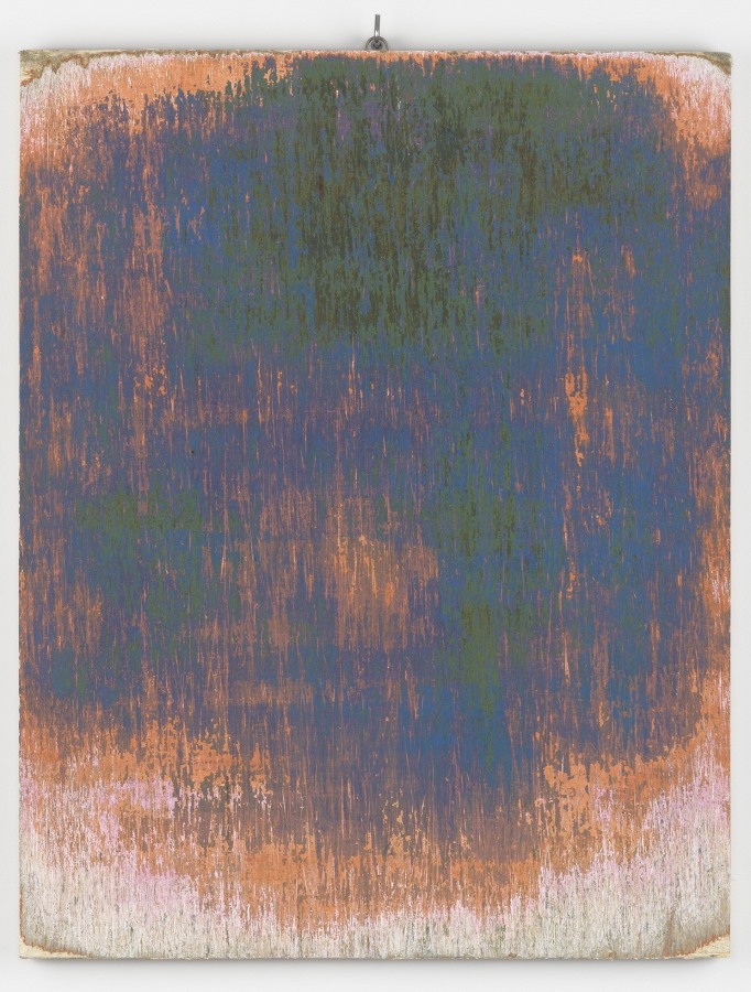 Margie Livingston PAINTINGS: 55 Laps Day Three, 2018 Gouache and acylic on panel, hardware 20.5 x 23. x 1.5 in.