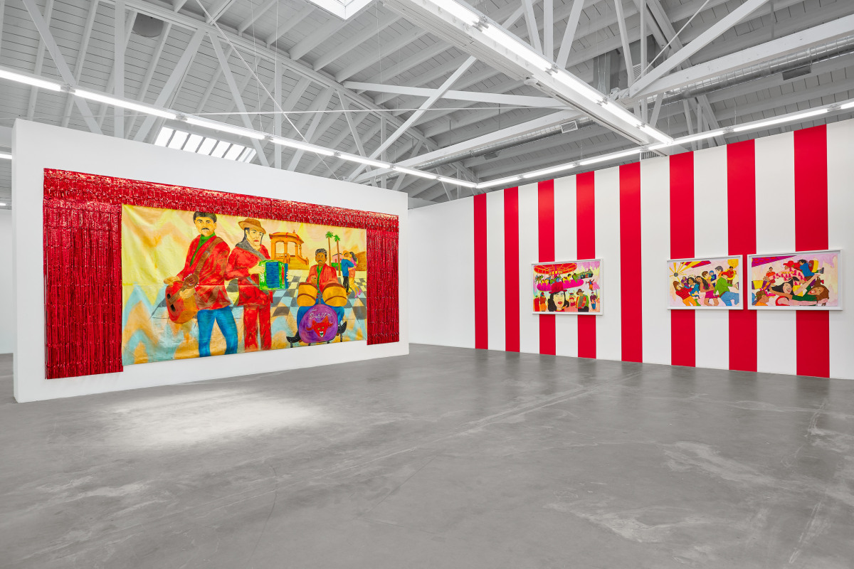 Installation view of KARLA DIAZ: Mujer Valiente y Los Diablitos (Brave Woman and The Little Devils), April 27 - May 8, 2024