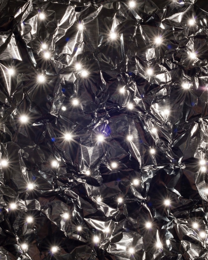 Masood Kamandy Tin Foil, Holes, Light, 2013  C-print 45 x 36 in.