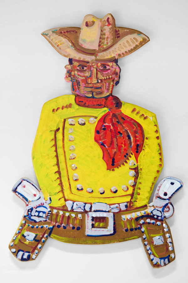 Frank Romero Vaquero with Six Guns, 2025