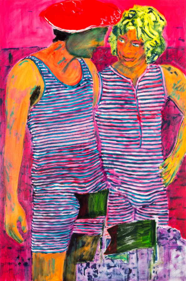 John Brooks, Not All the Way to the Tigers, 2022, Oil on canvas, 60 x 40 in.