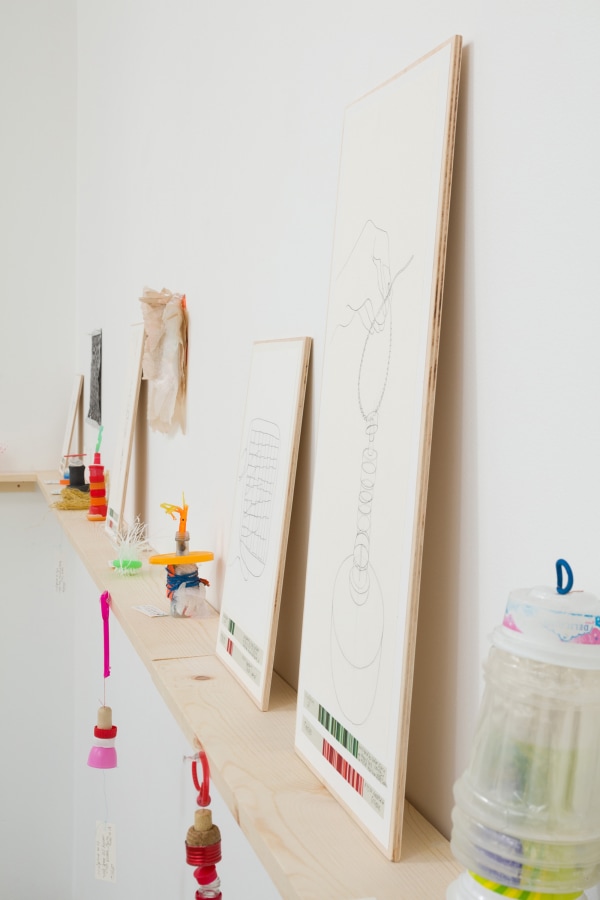 Installation view of Danica Phelps: Many Drops Fill a Bucket