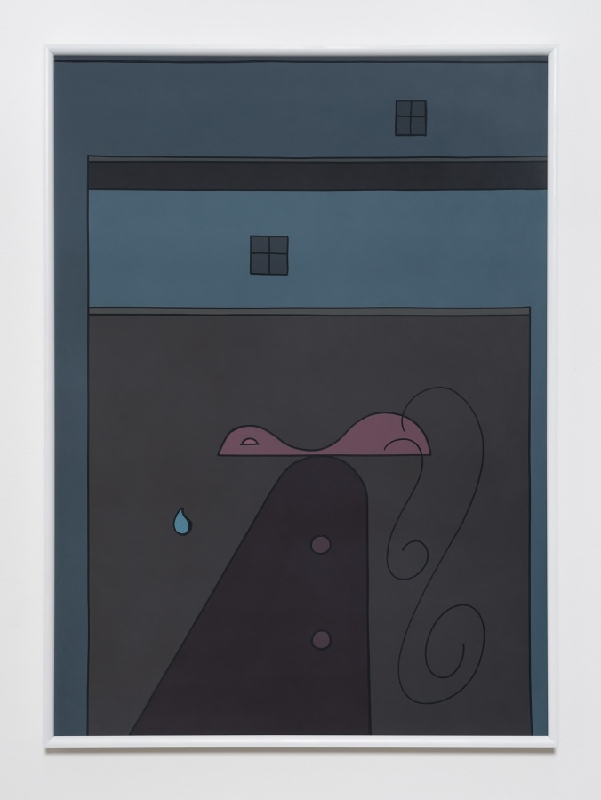 Sean Gannon Couch Horsey, Lost in Time, Part 2, April 5, 2017 Duralac Acrylic on MDF 49x36in.