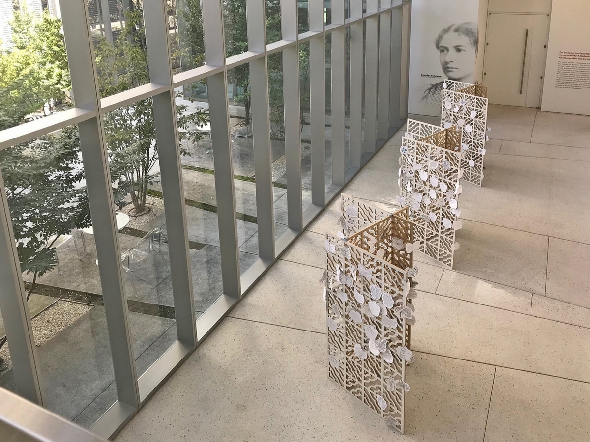 Installation view of&nbsp;GRAFT&nbsp;at the Poetry Foundation&nbsp;