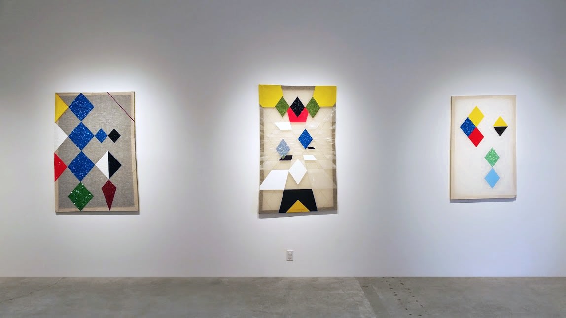 Installation View of Matt Carter: hellequinharlequinclown
