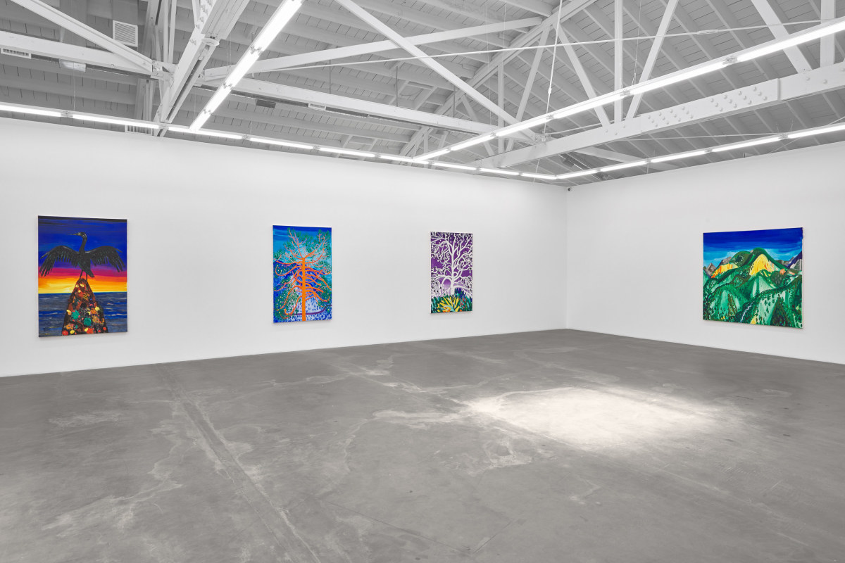 Installation view of ERIK OLSON: The Mountain and the Sea, on view June 17 - August 5, 2023