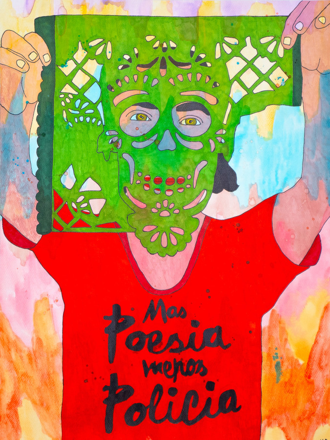 Karla Diaz M&aacute;s Poes&iacute;a, Menos Polic&iacute;a (More Poetry, Less Police), 2023