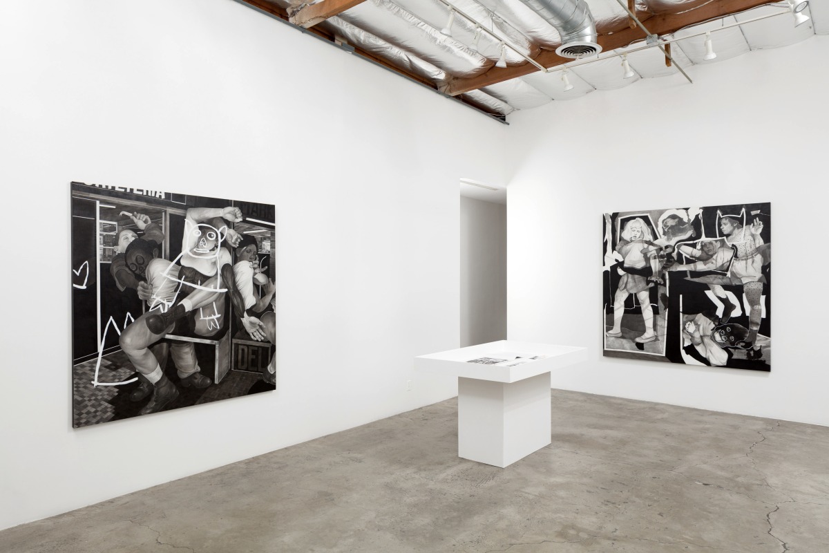Installation View of Hugo Crosthwaite:&nbsp;TIJUAS! (Death March, Tijuana Bibles, and Other Legends)