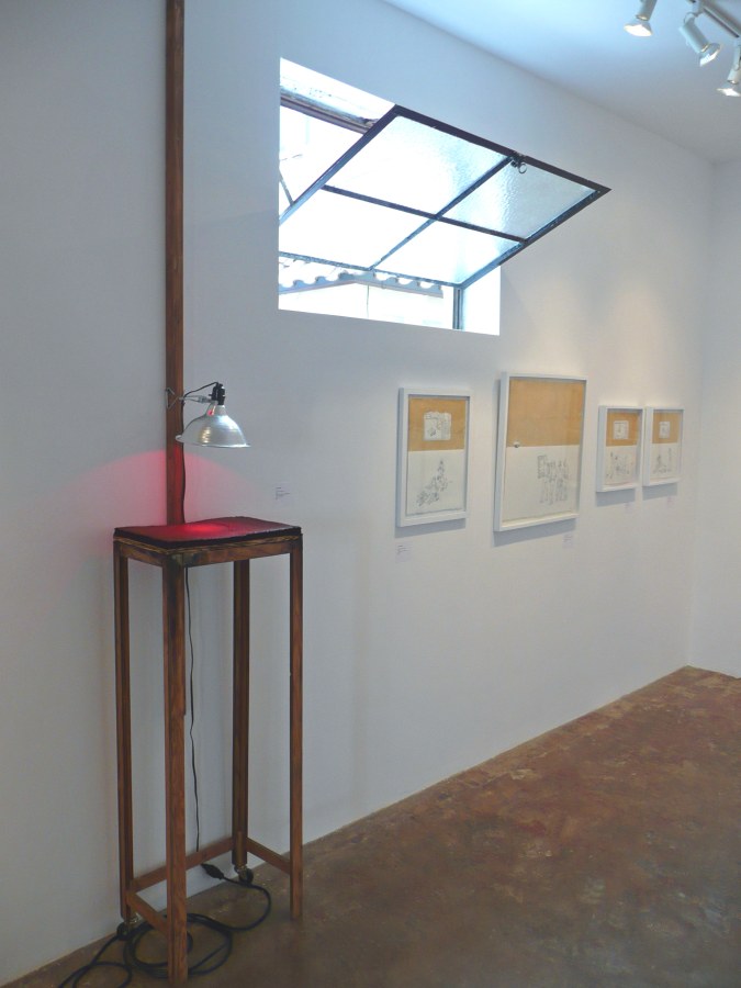 Installation View of COCKED! The Possessed Male: Object of Desire