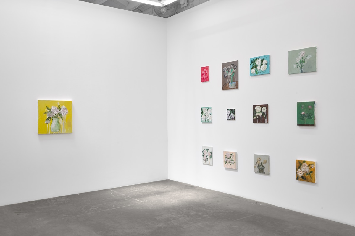 Installation view of&nbsp;Aaron Maier-Carretero:&nbsp;a hundred peonies, on view September 2 - October 28, 2023
