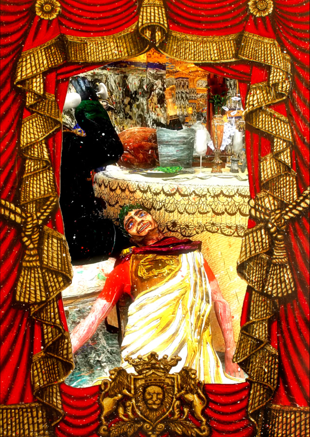 Federico Solmi, &quot;The Incorrigibles (The Ballroom),&quot; 2016, Animated video-painting in a handmade artist frame, 52 x 34 inches