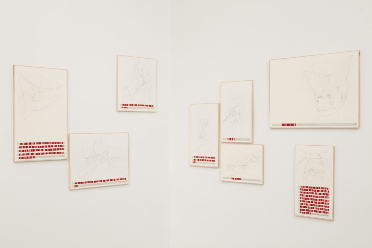 Installation view of Danica Phelps: Many Drops Fill a Bucket