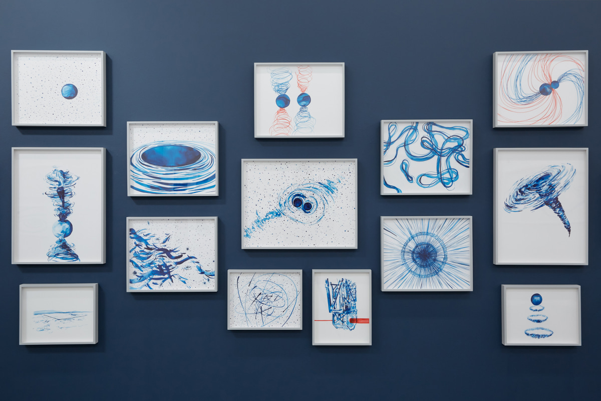 Installation view of&nbsp;Lia Halloran: Warped Side, on view from November 4 - December 22, 2023