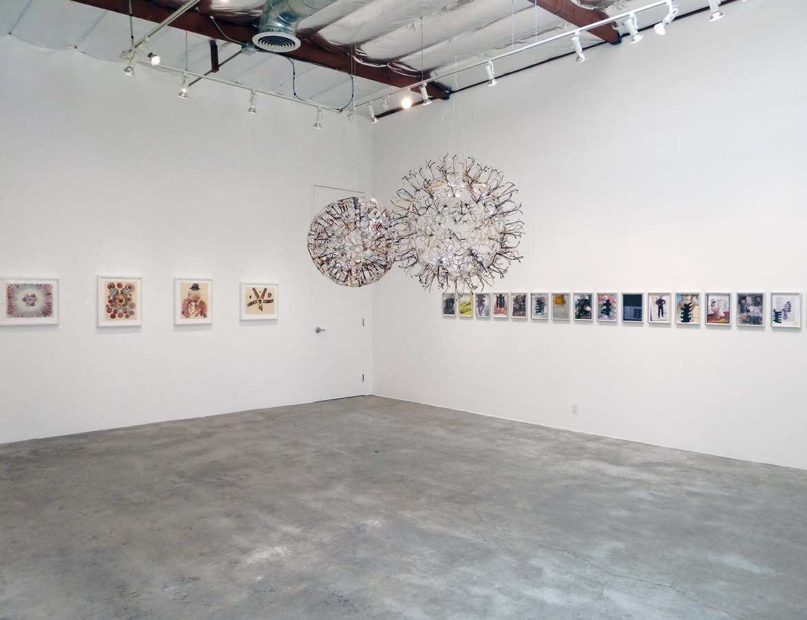 Installation View of Chris Lipomi and Jason Sherry: Works on Paper and Sculpture