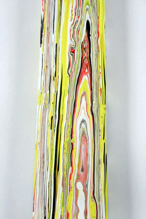 Margie Livingston Plank with Yellow Fill (detail), 2010  Acrylic  1.5 x 96.75 x 3.5 in.