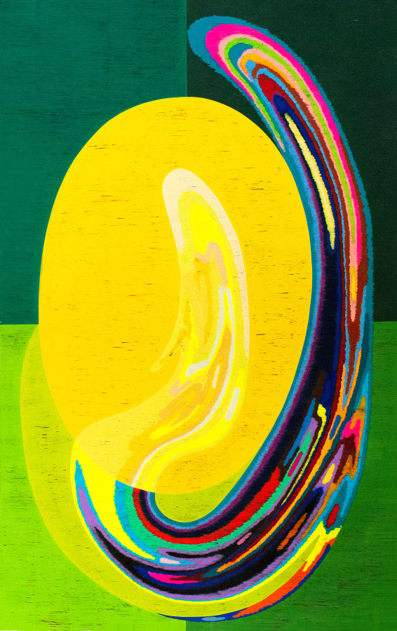 Dennis Koch Scrambled Channel (Golden Egg), 2019