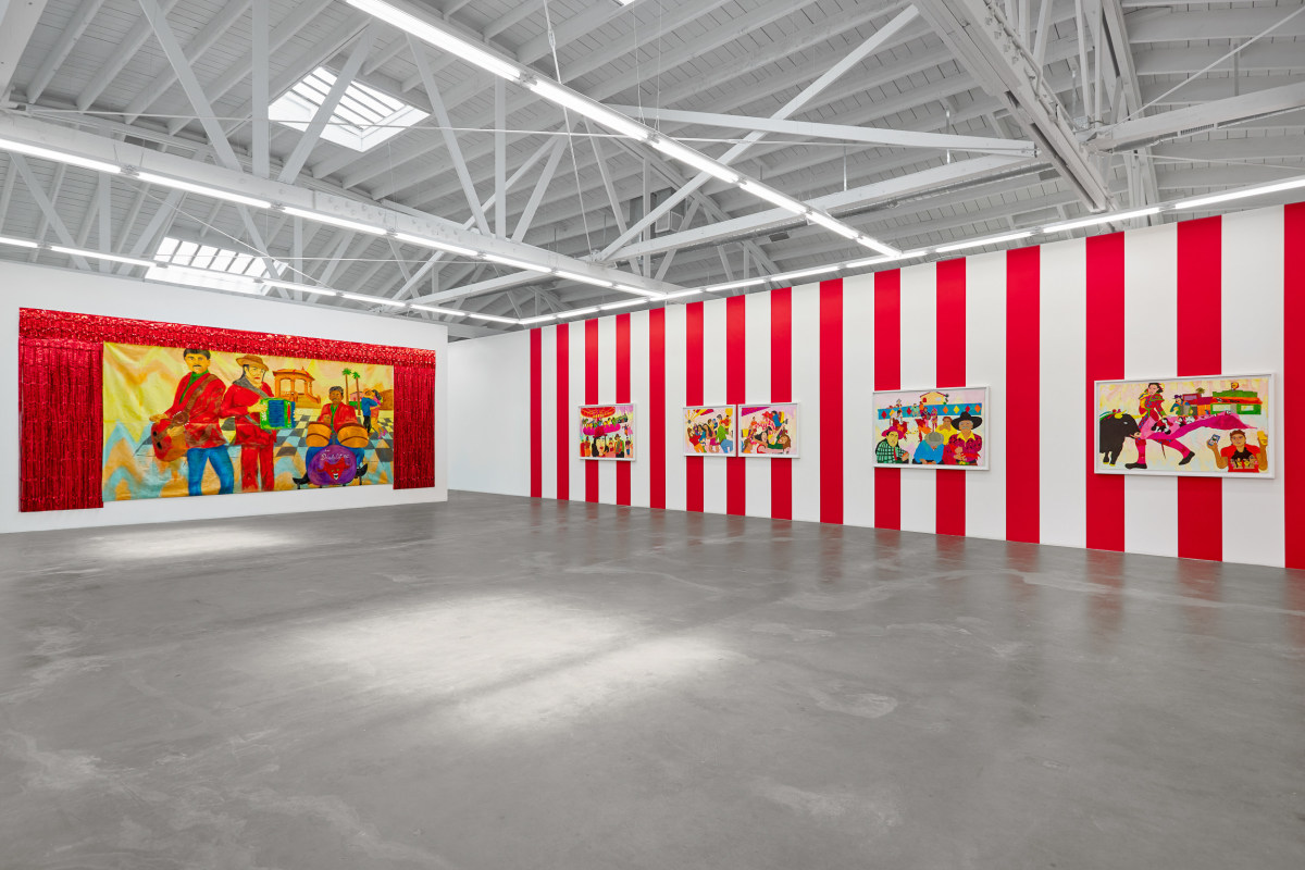 Installation view of KARLA DIAZ: Mujer Valiente y Los Diablitos (Brave Woman and The Little Devils), April 27 - May 8, 2024