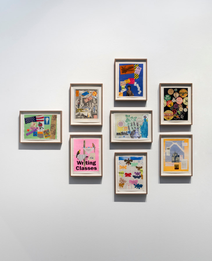 Installation view of Something Else: The Collages of Nathan Gluck