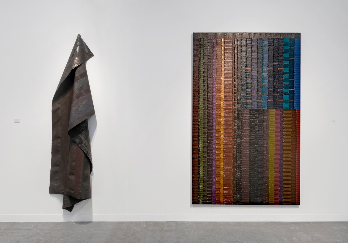 Installation view of June Edmond's booth at The Armory Show