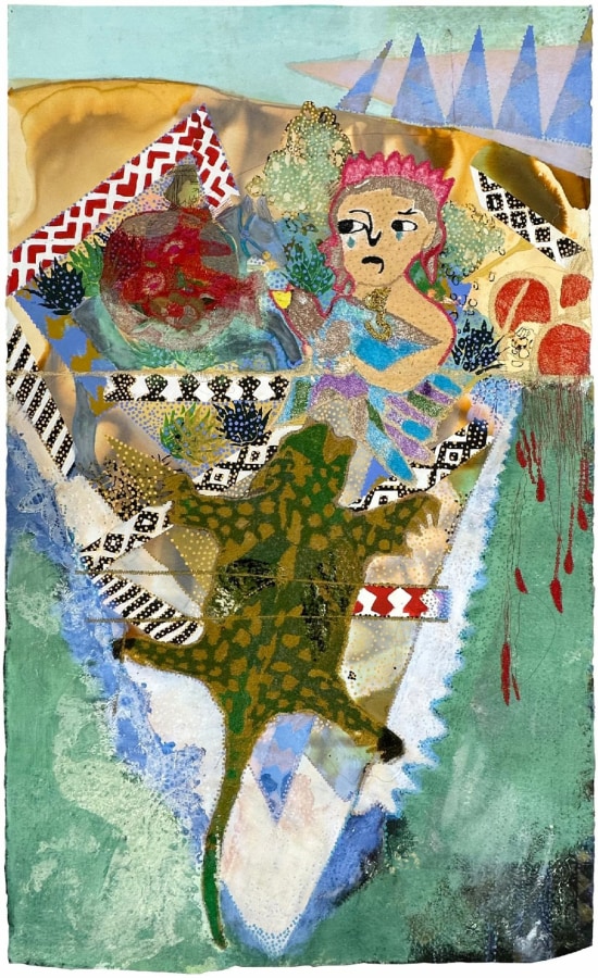 Griselda Rosas Artifice de insignias reales 7 (Faux regalia 7), 2023