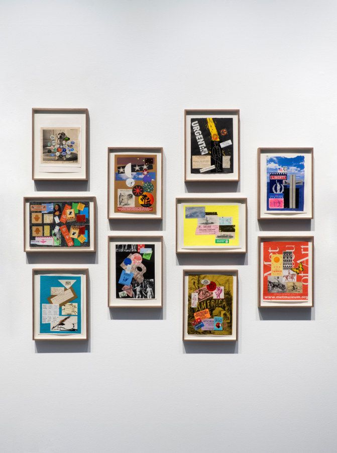 Installation view of Something Else: The Collages of Nathan Gluck