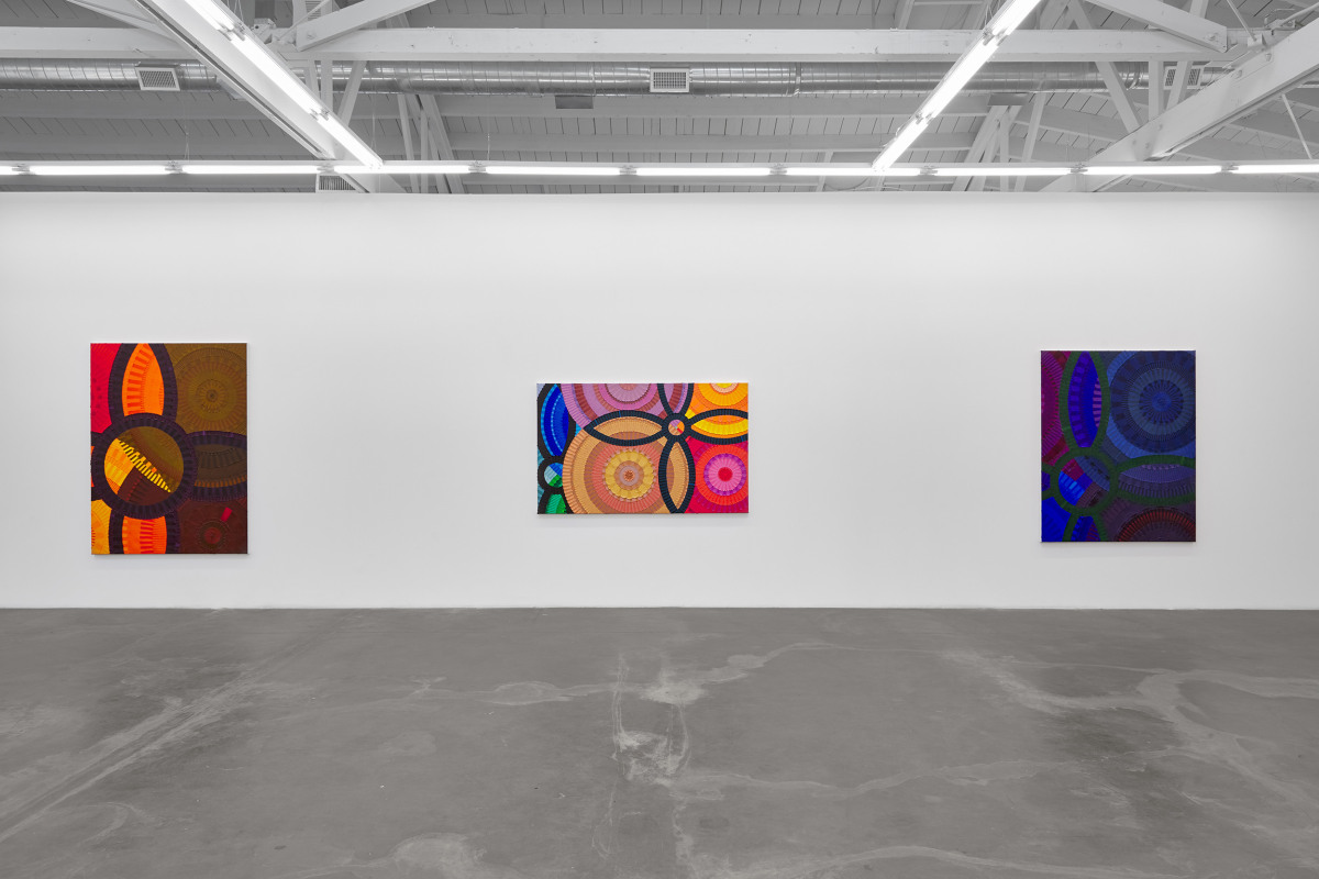 Installation view of JUNE EDMONDS: Meditations on African Resilience, on view February 24 - April 13, 2024